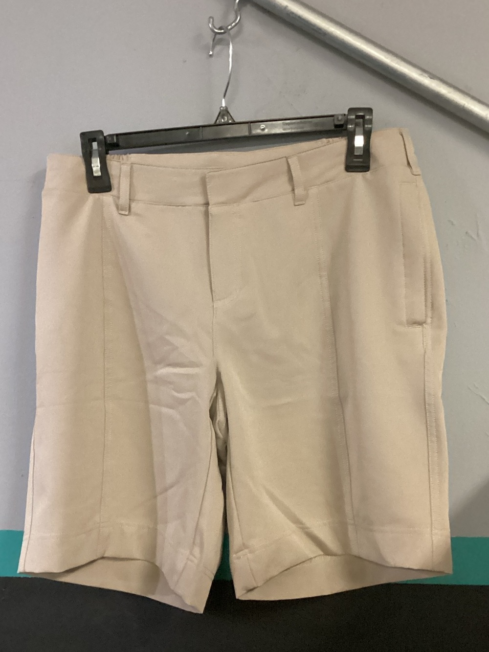 Classic High-Rise Women's Athletic Shorts in Beige